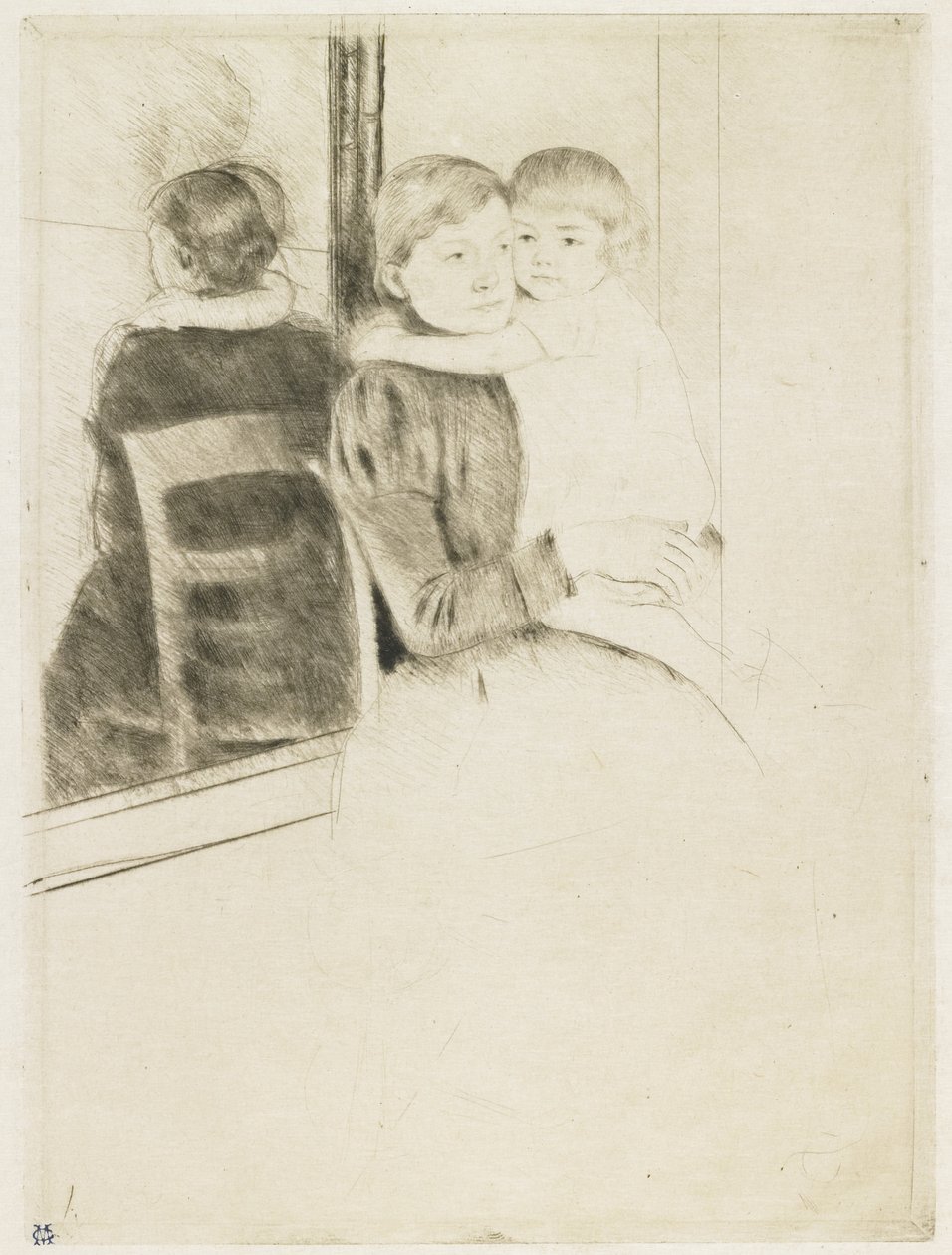 O Espelho, 1891 de Mary Cassatt