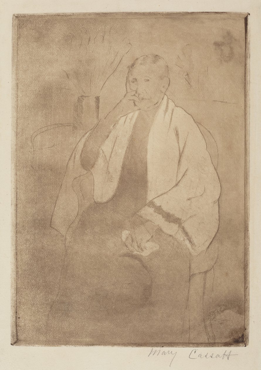 Um retrato da mãe do artista de Mary Cassatt