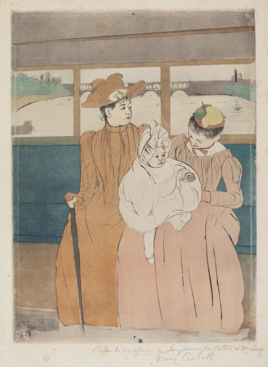 No Omnibus, 1890-1891. de Mary Cassatt