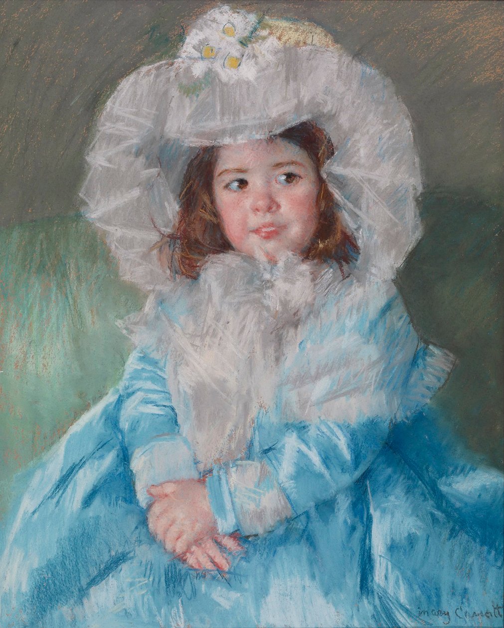 Margot Lefebre em azul, 1902 de Mary Cassatt