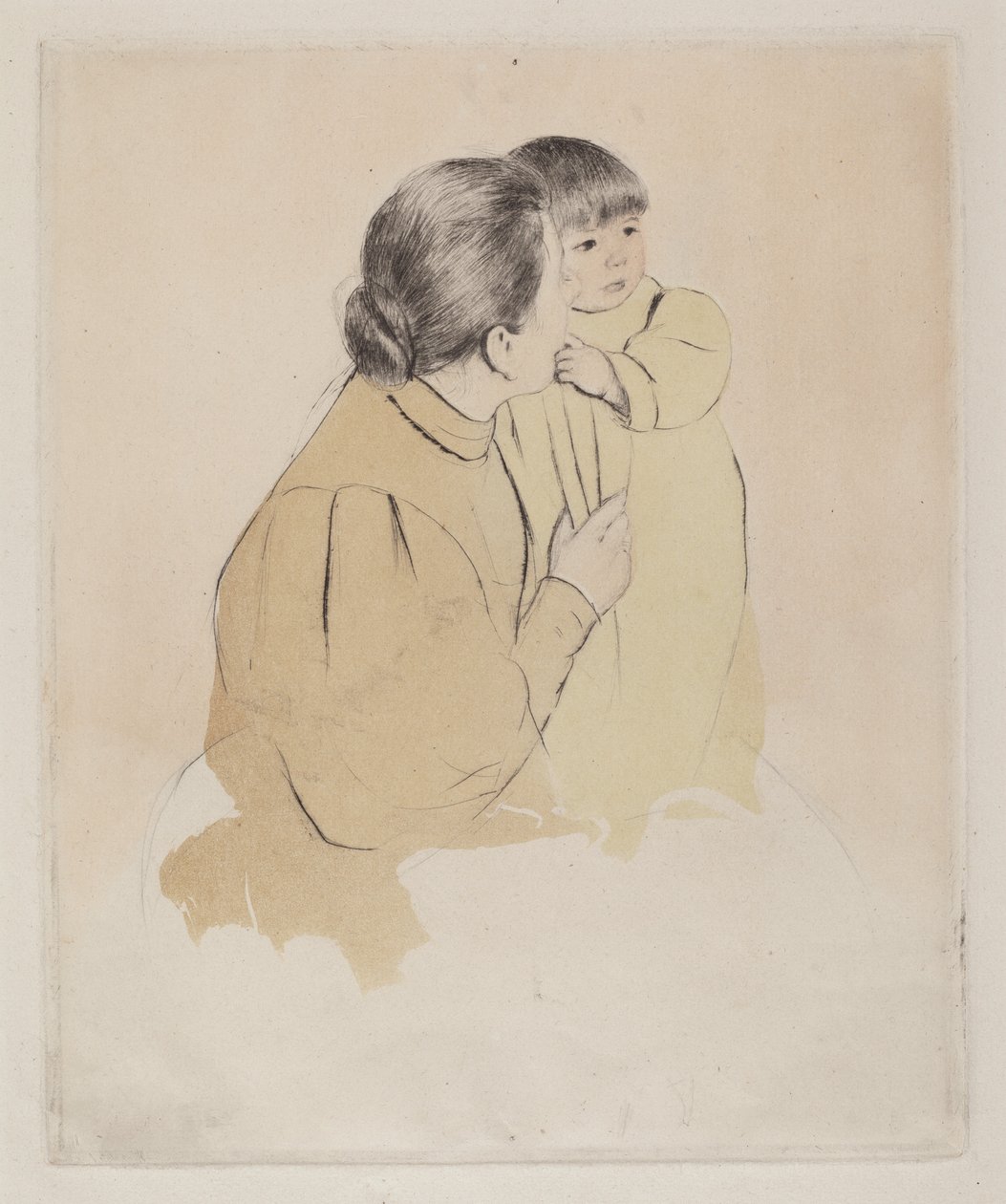 Camponesa mãe e filho de Mary Cassatt