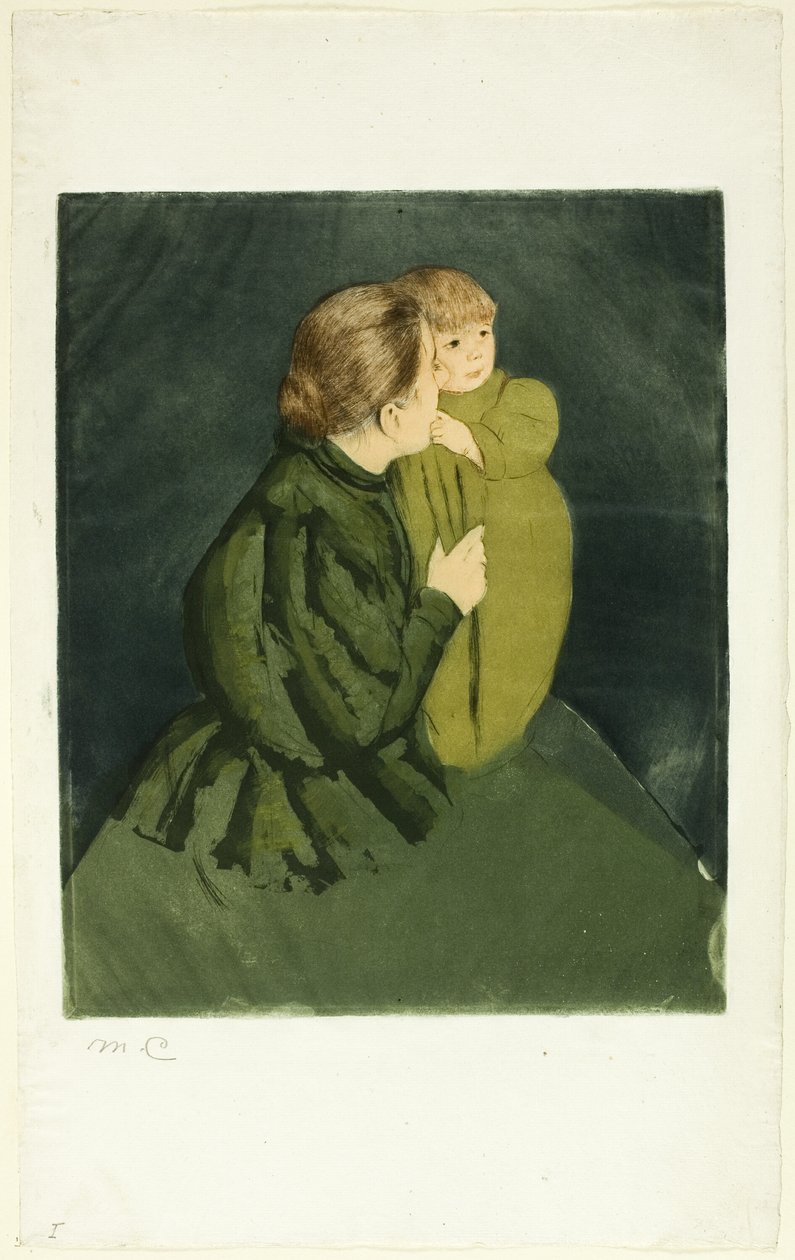 Camponesa mãe e filho de Mary Cassatt