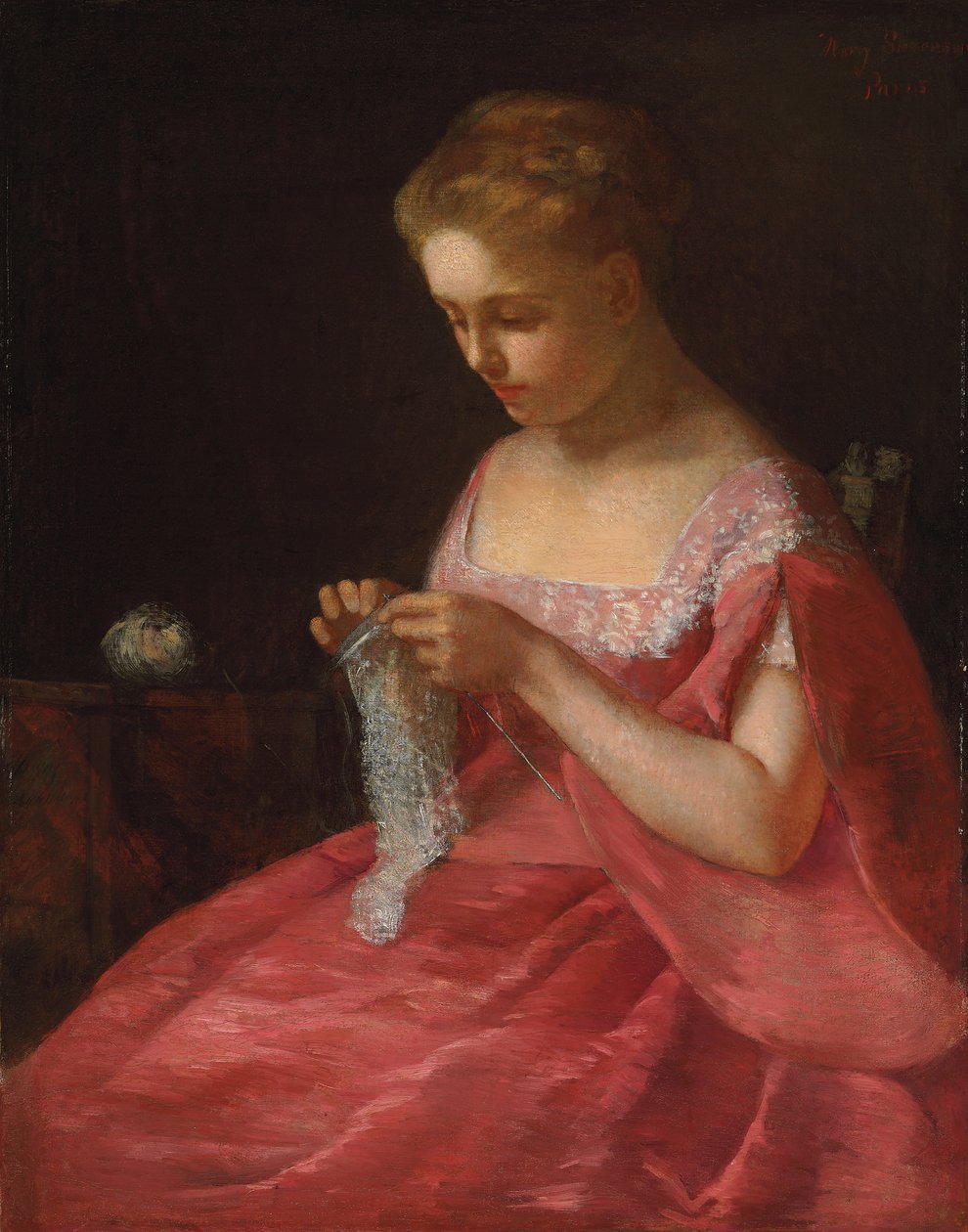 A Jovem Noiva, c.1866-67 de Mary Cassatt