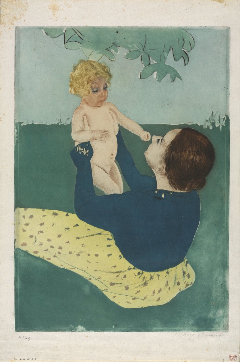 Sob a castanheira, 1896-97 de Mary Cassatt