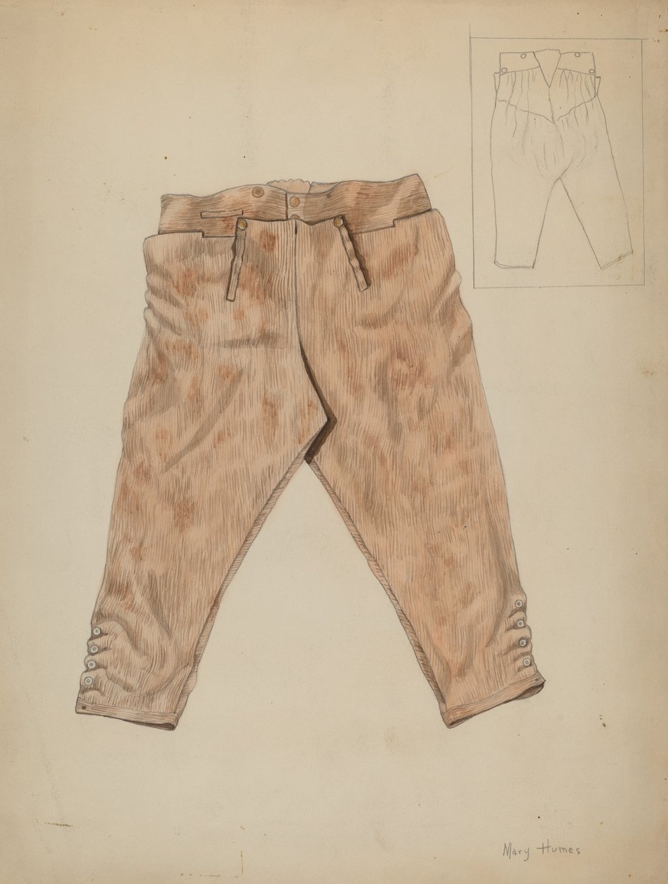 Calças de caça, c. 1936. de Mary E Humes