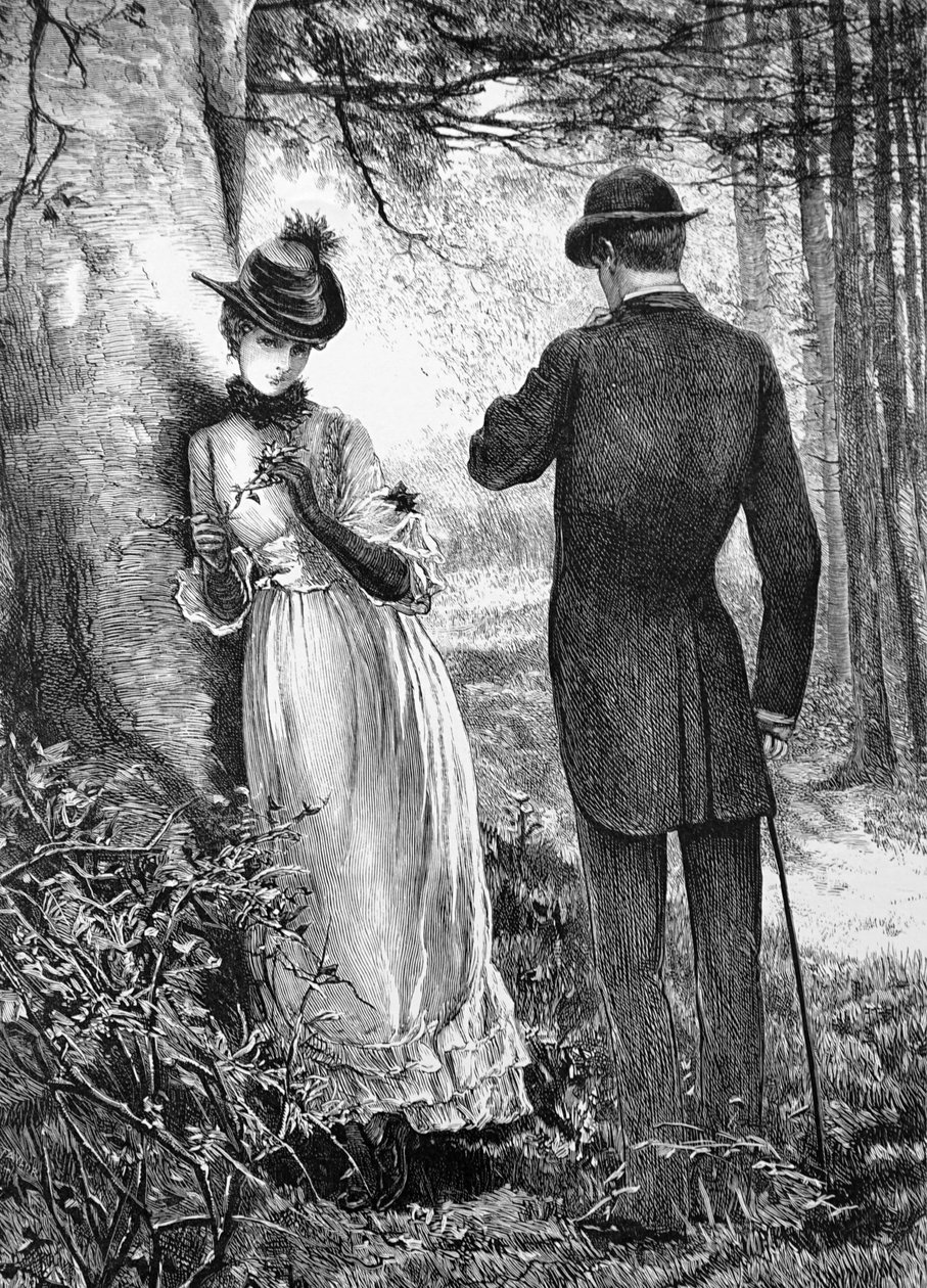Um casal a cortejar de Mary Ellen Edwards