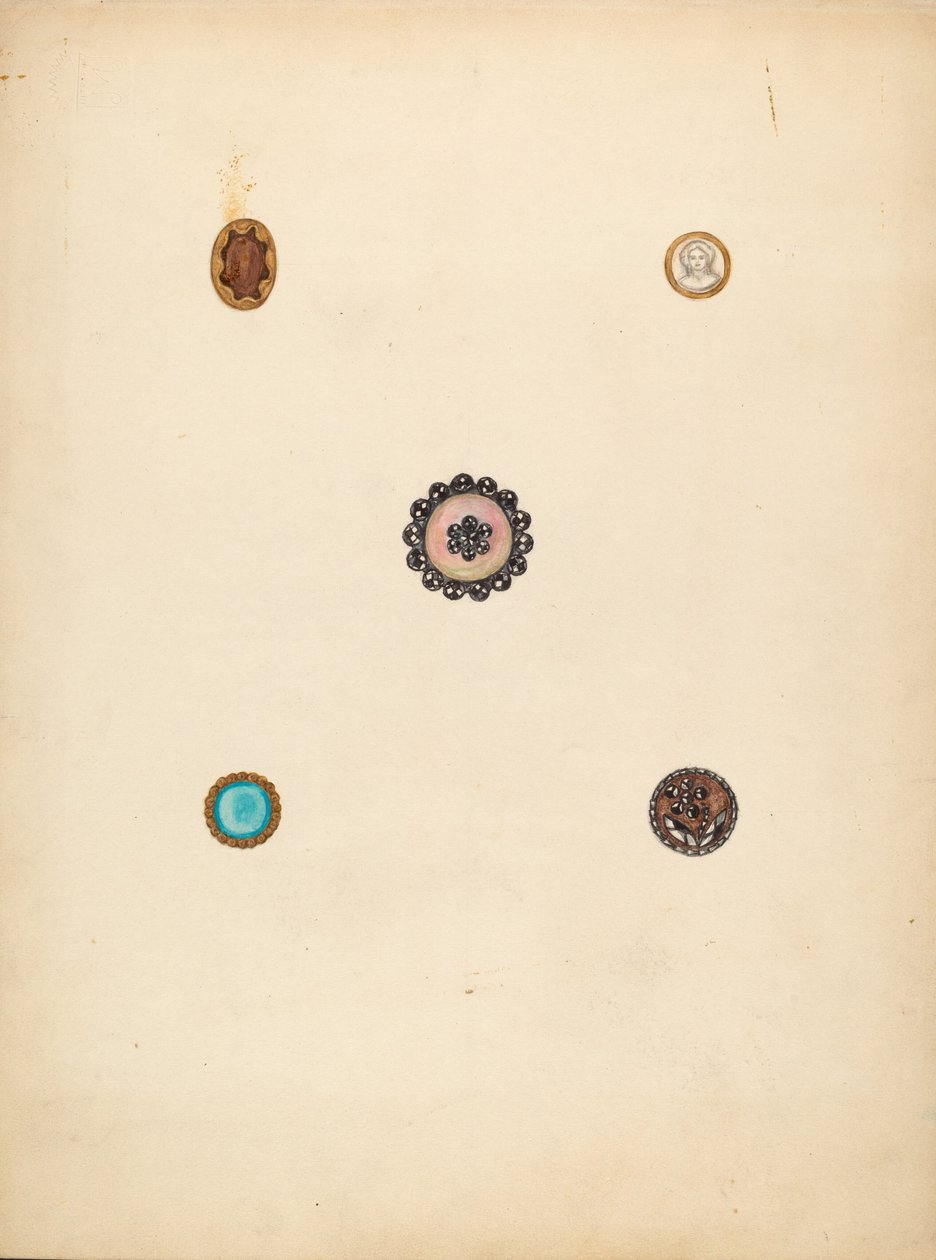 Botões, c. 1940. de Mary Fitzgerald