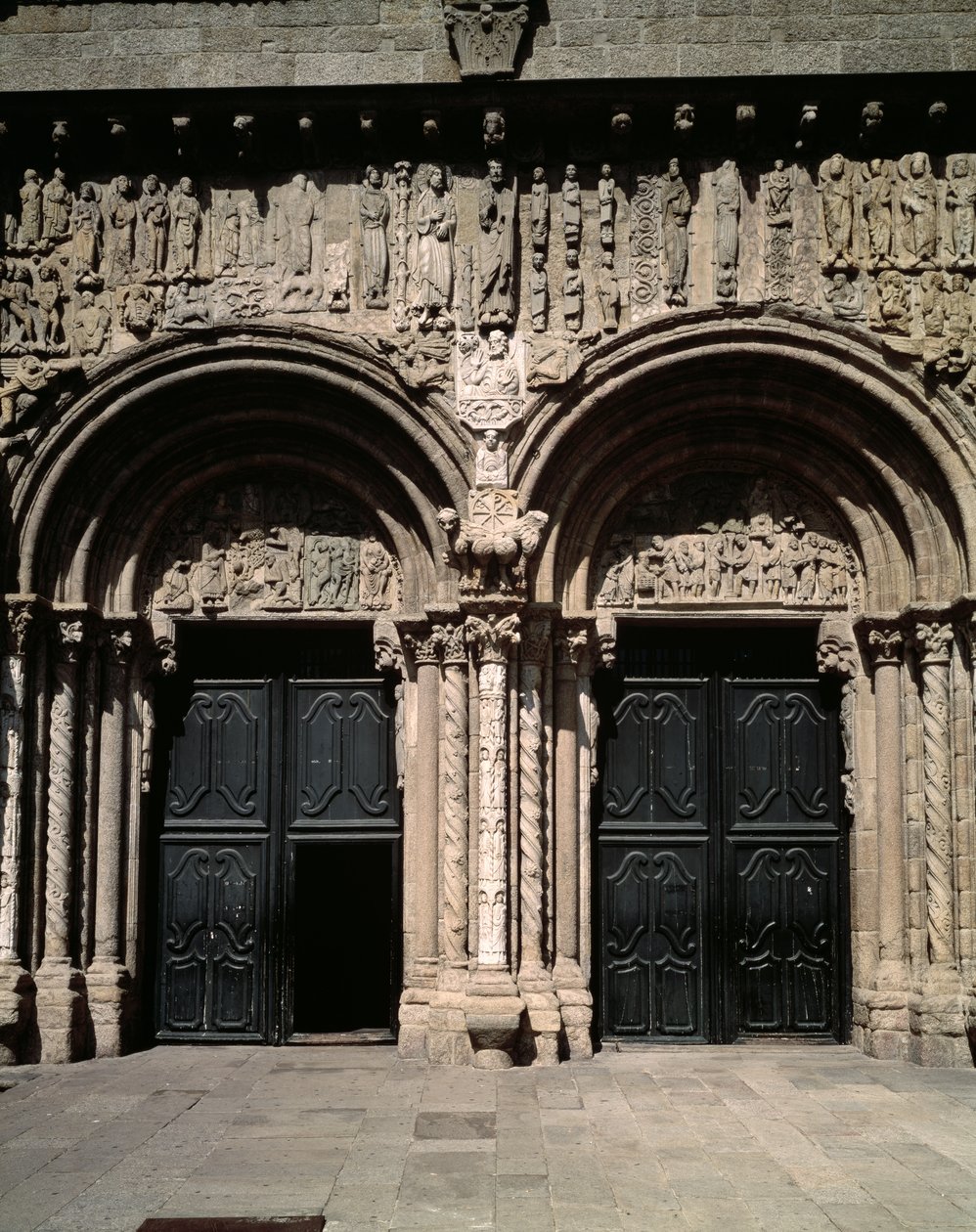 Vista do Pórtico das Platerias de Master Mateo