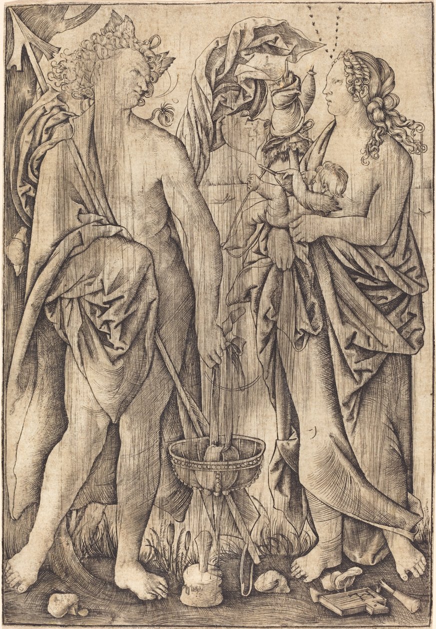 Marte e Vênus (Mercúrio e Vênus?) de Master H.L.