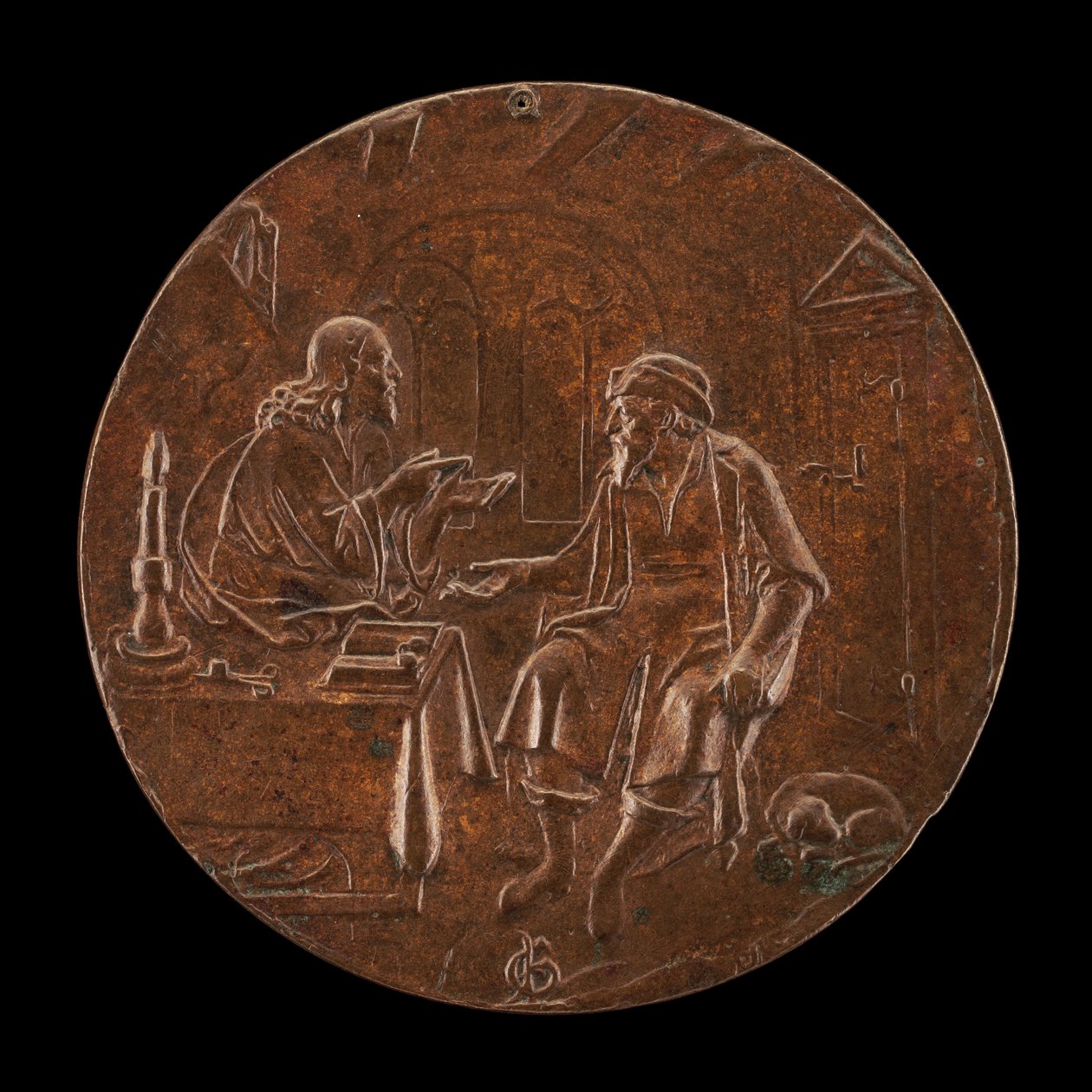 Cristo e Nicodemus, c. 1550. de Master P.G.