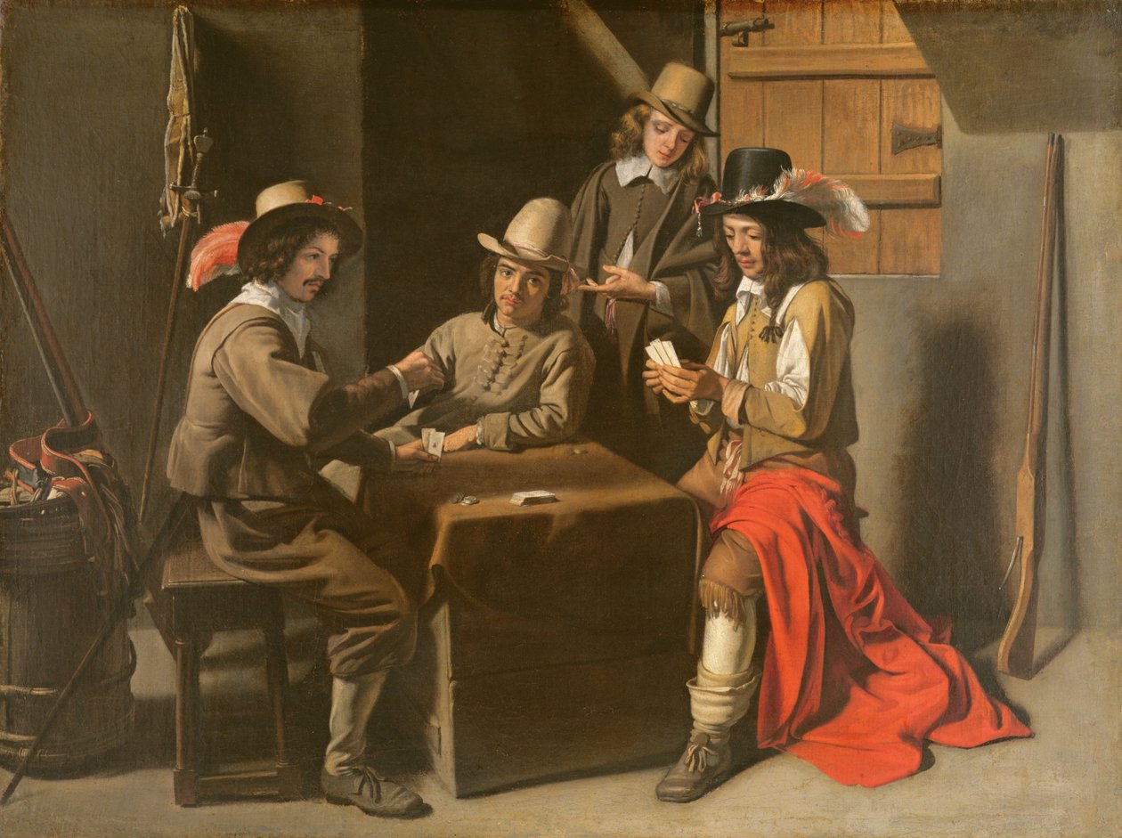 Os Gamesters, c.1650 de Mathieu Le Nain