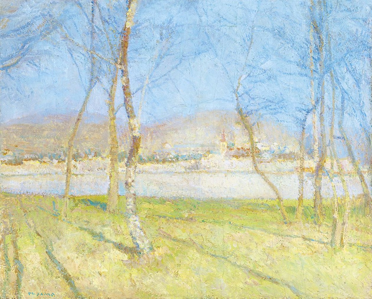 Pelo rio na primavera de Matija Jama