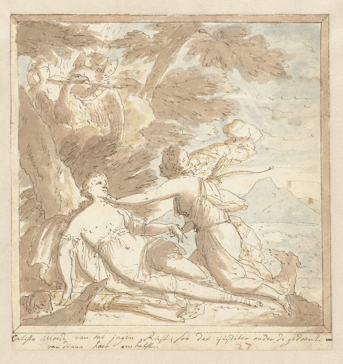 Júpiter em Calisto de Mattheus Terwesten