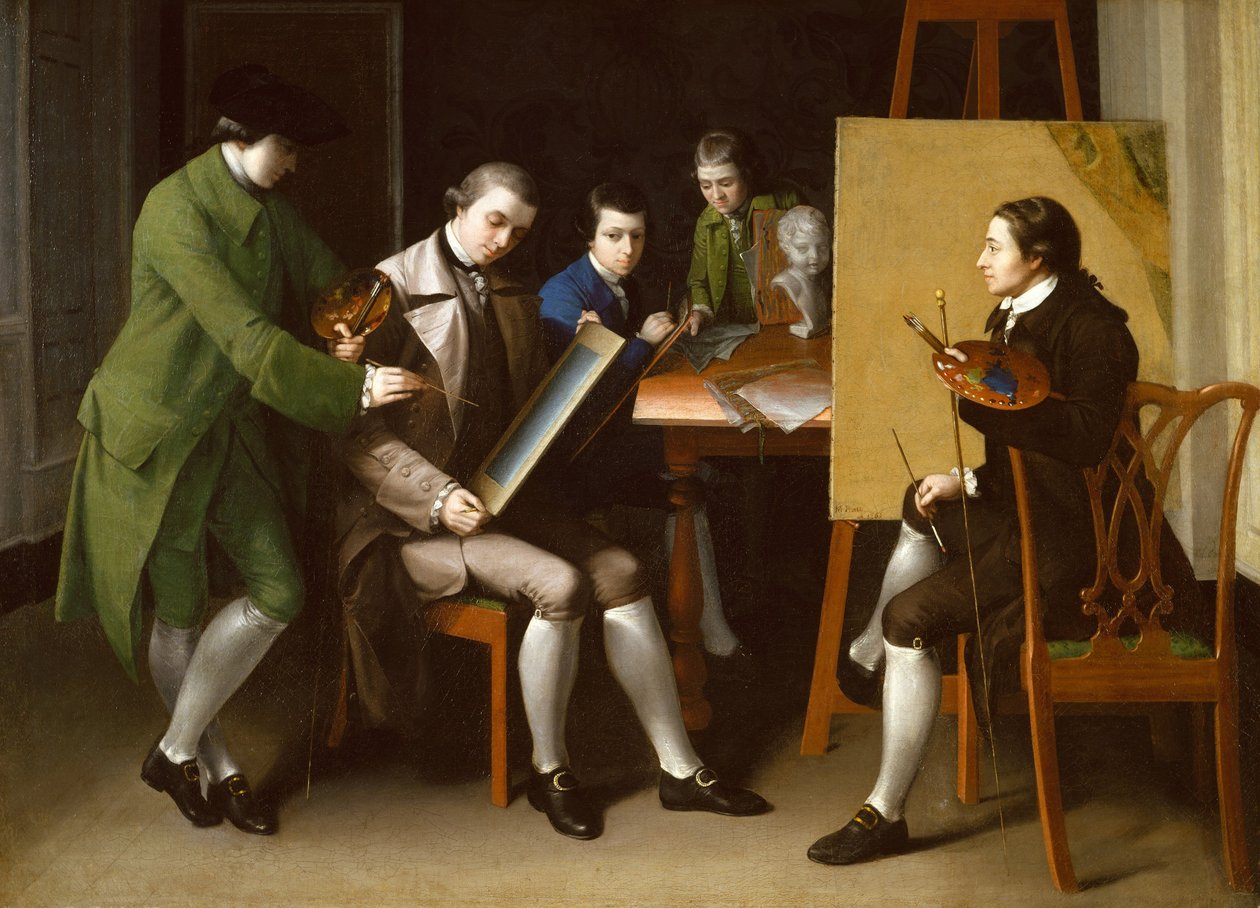 A escola americana, 1765 de Matthew Pratt