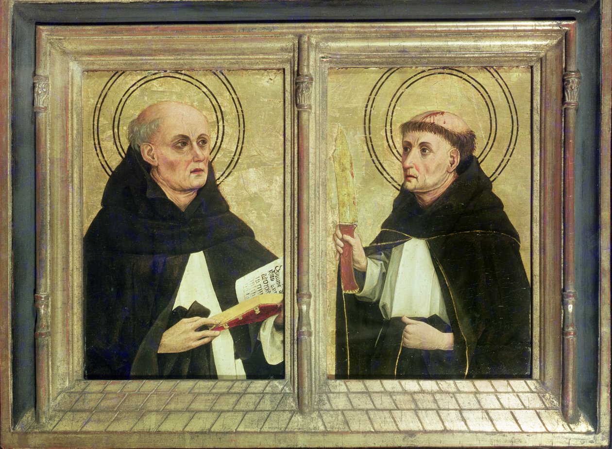 Dois santos dominicanos de Matthias Grünewald