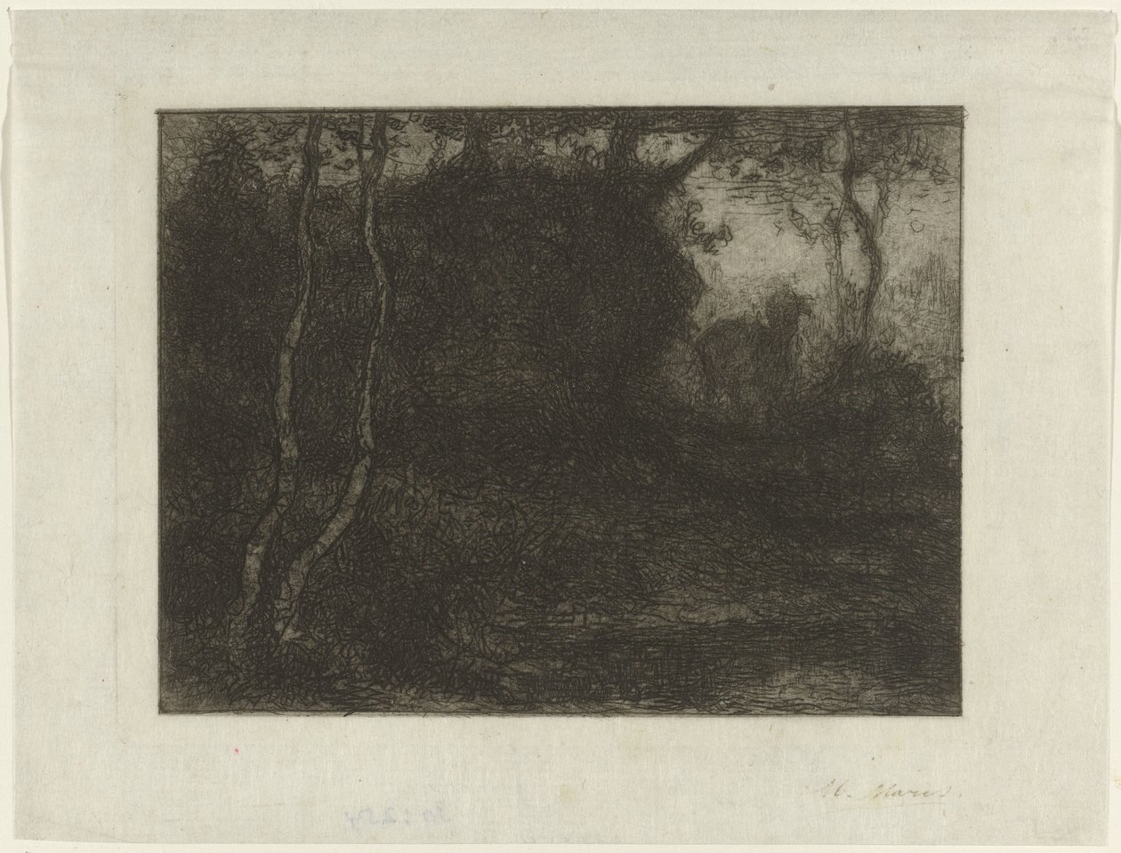 Floresta com um bode de Matthijs Maris