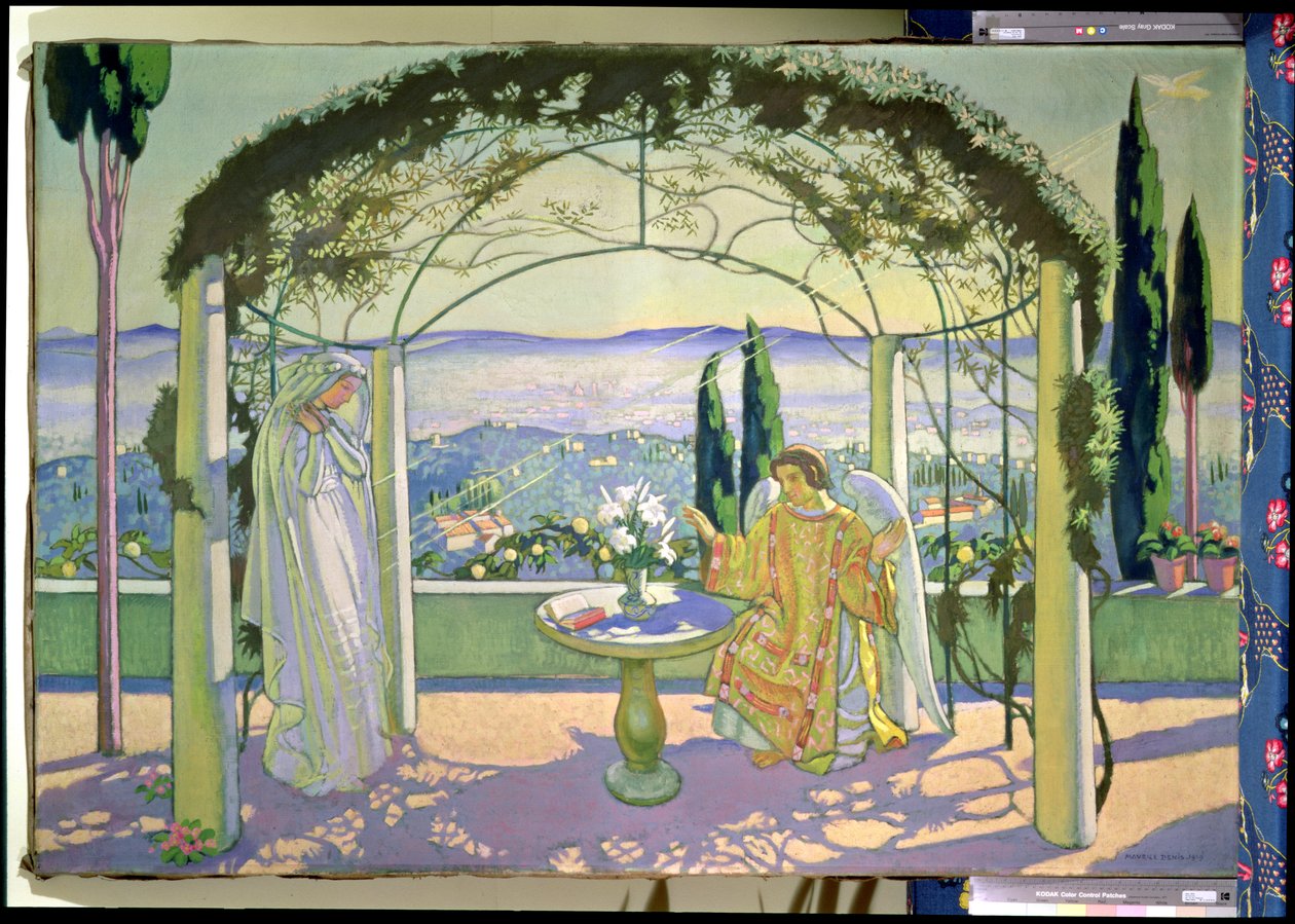 Anunciação em Fiesole, 1919 de Maurice Denis