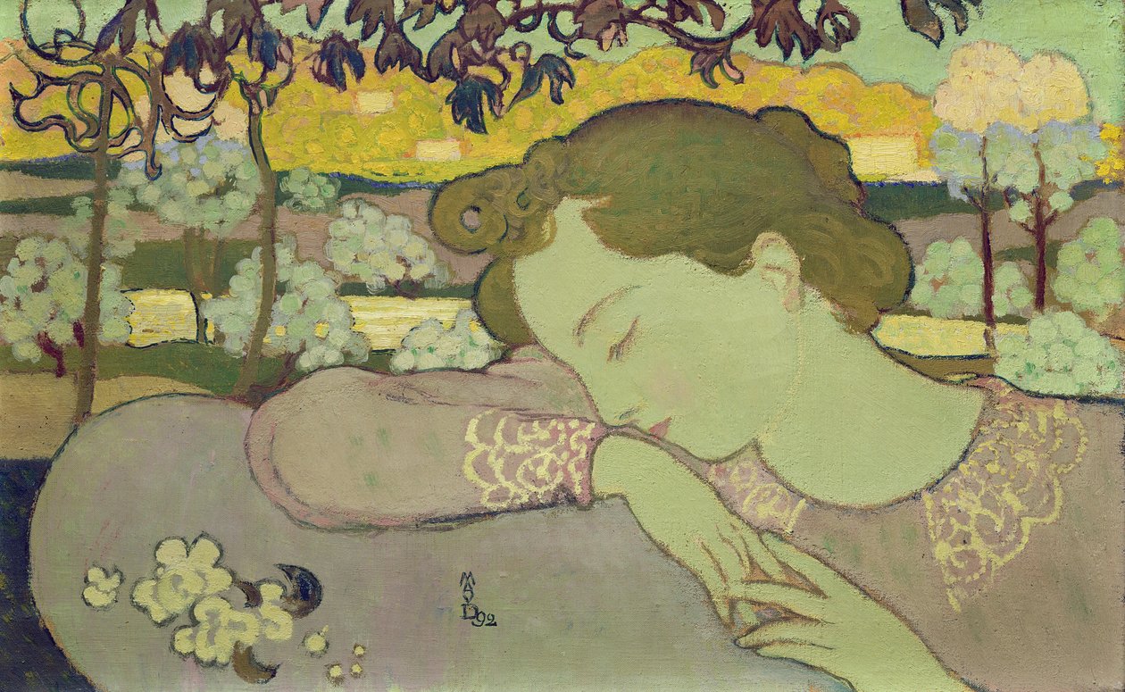 Mulher adormecida, 1892 de Maurice Denis