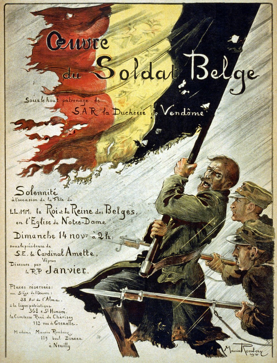 Associação do Soldado Belga, 1915 de Maurice Romberg