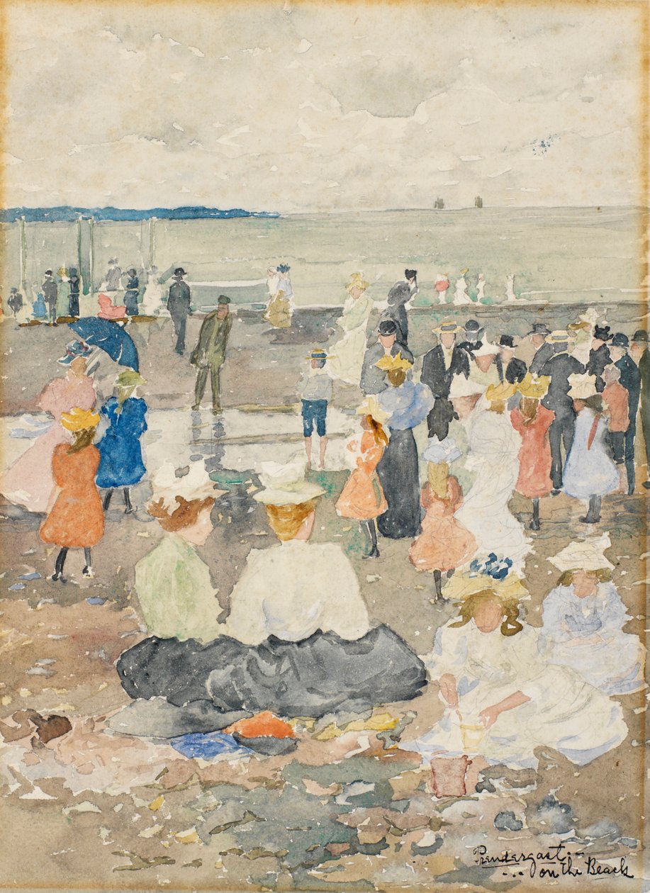 Na praia de Maurice Brazil Prendergast