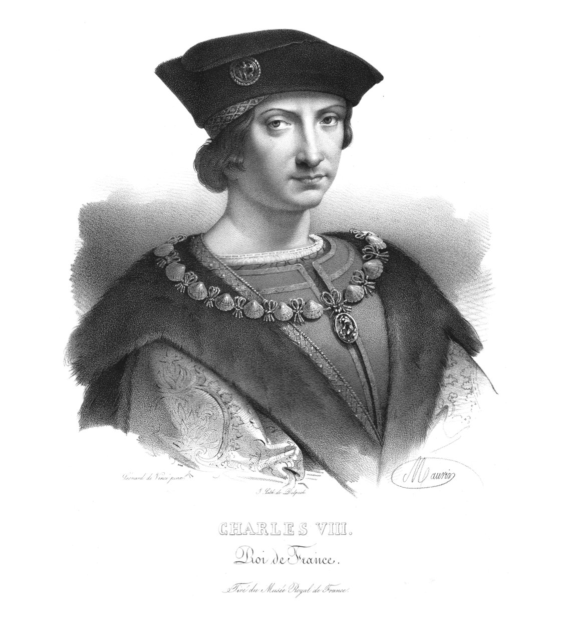 Carlos VIII, rei da França, c1820s de Maurin