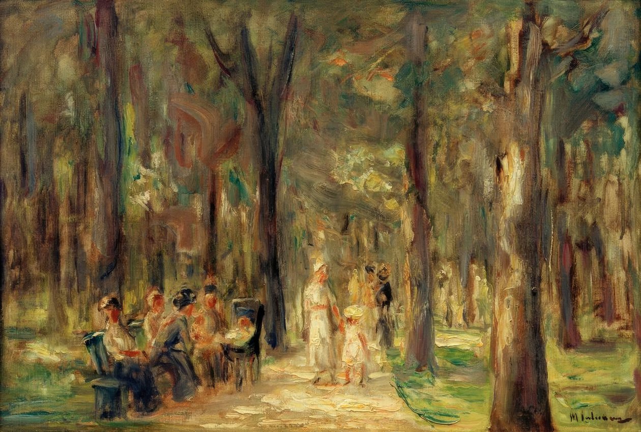 No Tiergarten de Max Liebermann