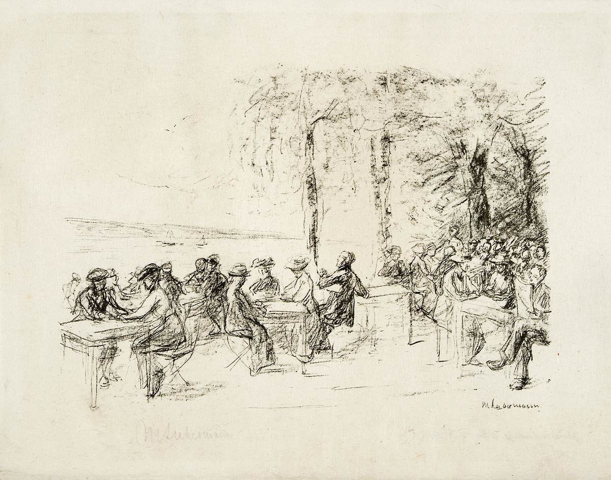 Jardim de café no Havel de Max Liebermann