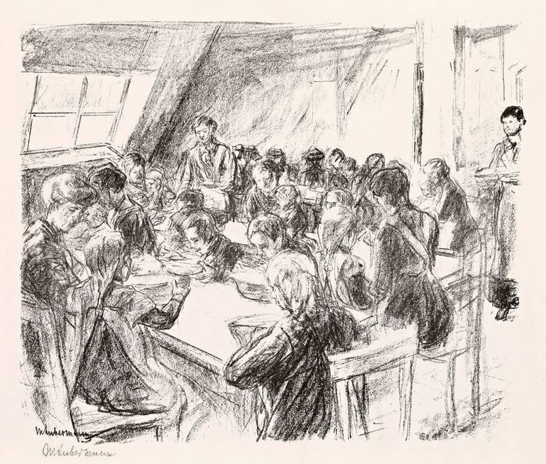 Crianças Soup Kitchen de Max Liebermann