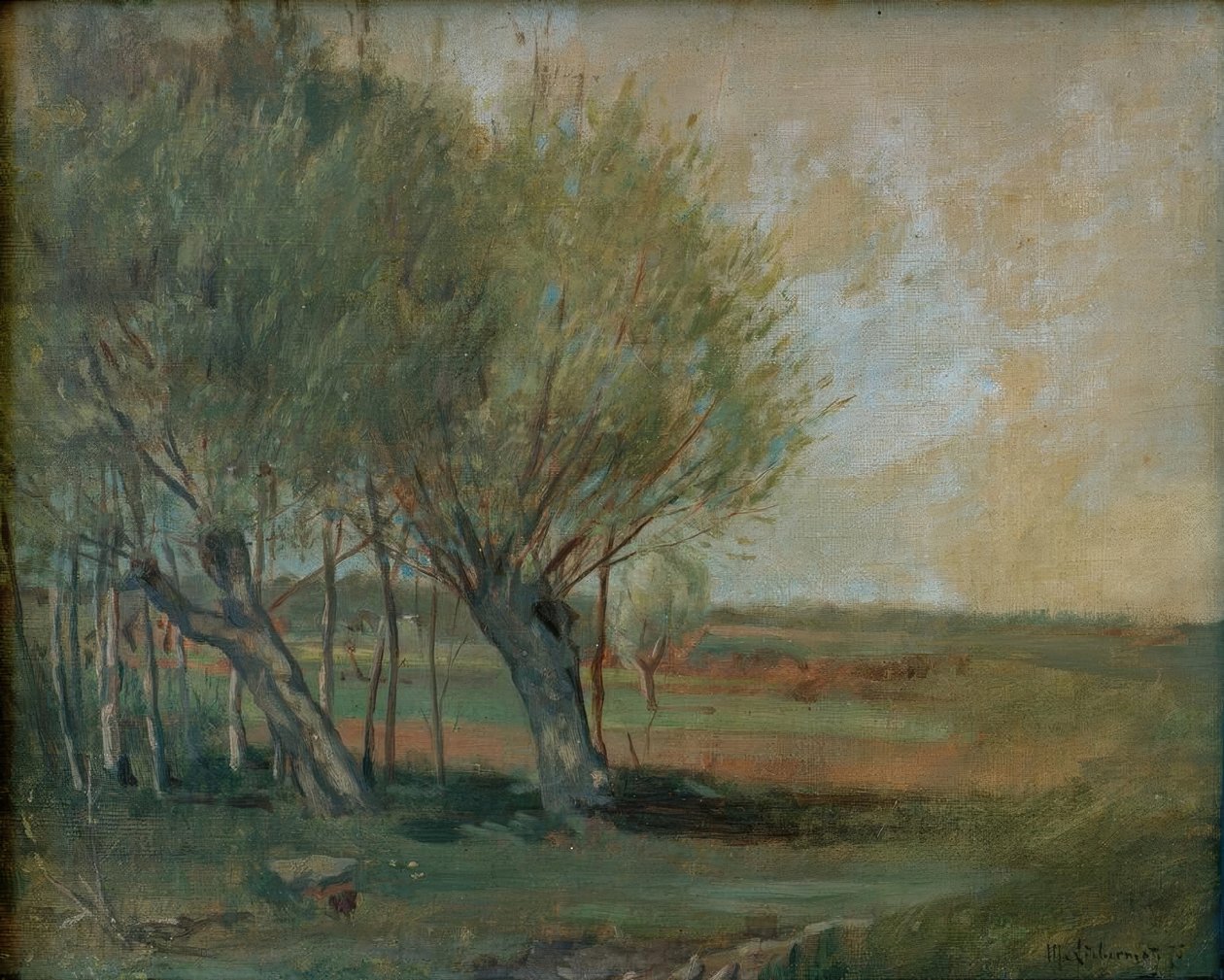 Paisagem com pastagens de Max Liebermann
