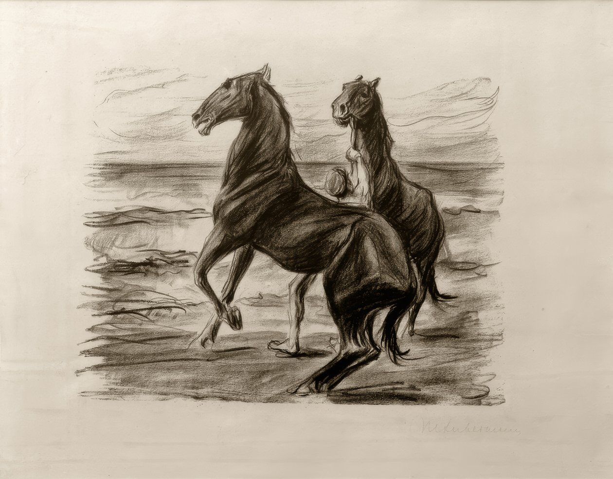 M.Liebermann, Cavalos em ascensão de Max Liebermann
