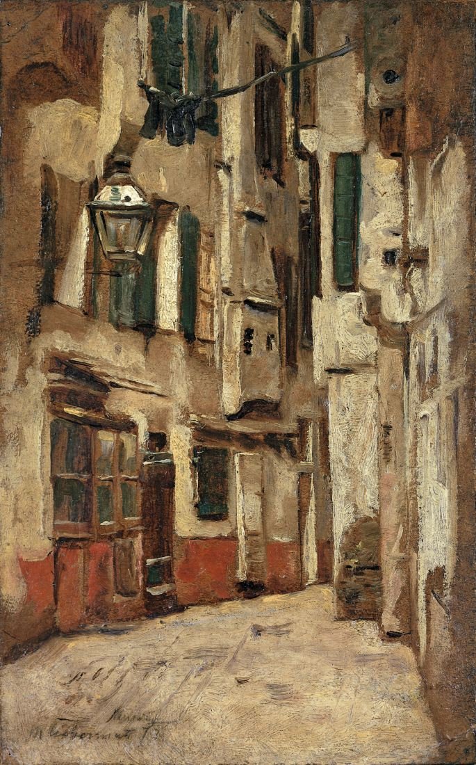 Pista veneziana à direita de Max Liebermann