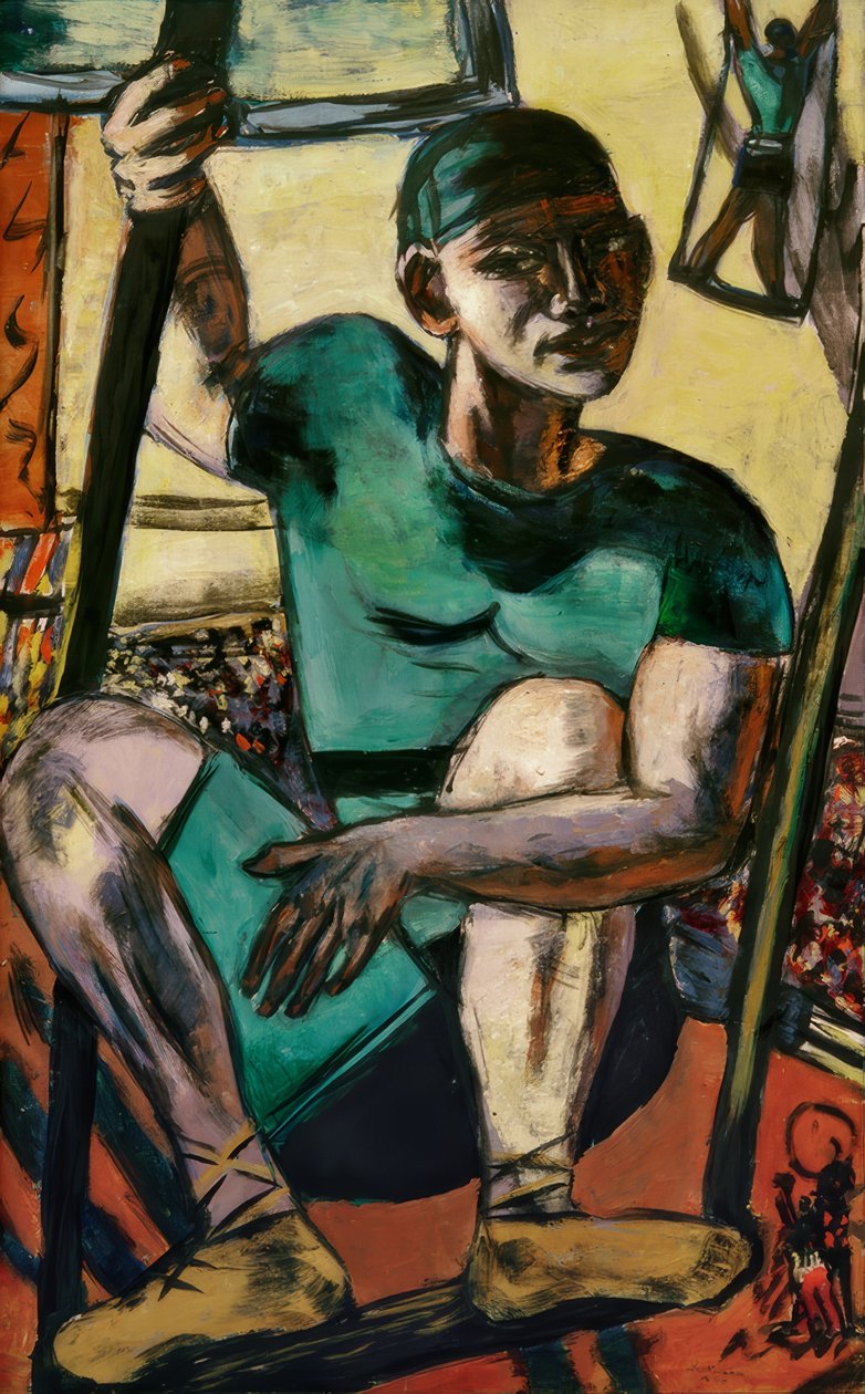 Acrobata no baloiço de Max Beckmann