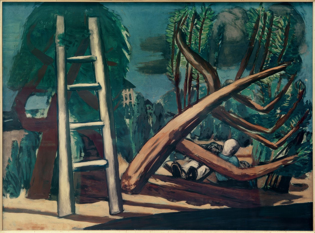 Paisagem com grandes trovoadas de Max Beckmann