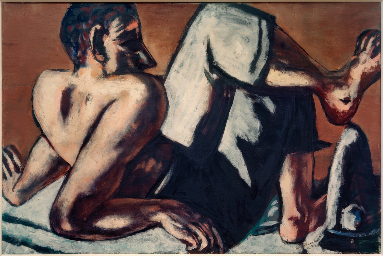Palhaço Meio Nu (Artista) de Max Beckmann