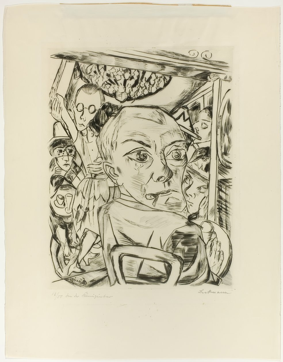 Queen Bar (Auto-retrato) de Max Beckmann