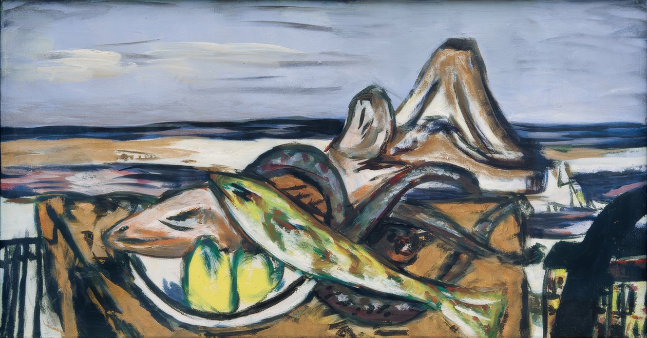 Paisagem com frutti di égua de Max Beckmann