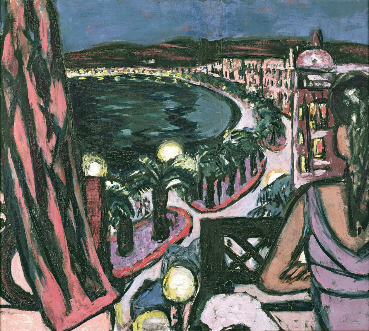 Promenade des Anglais, Nice de Max Beckmann