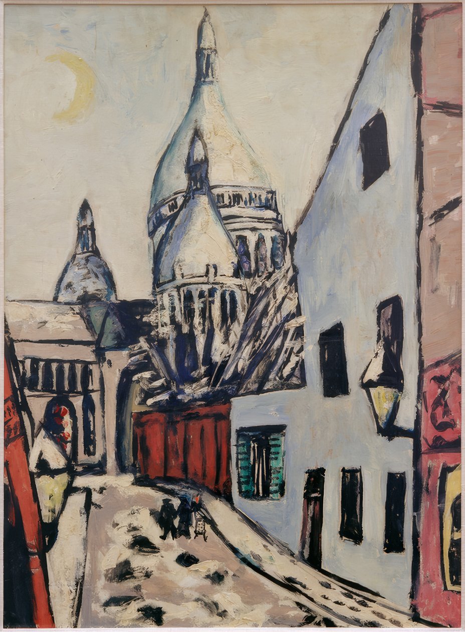 Sacré-Coeur na neve de Max Beckmann