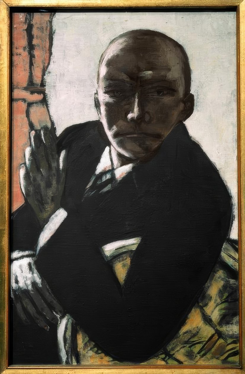 Auto-retrato em Preto de Max Beckmann