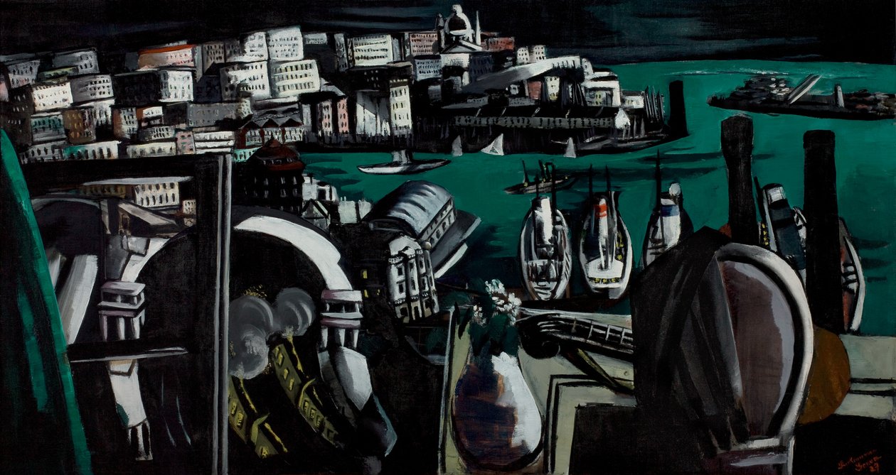O porto de Génova de Max Beckmann