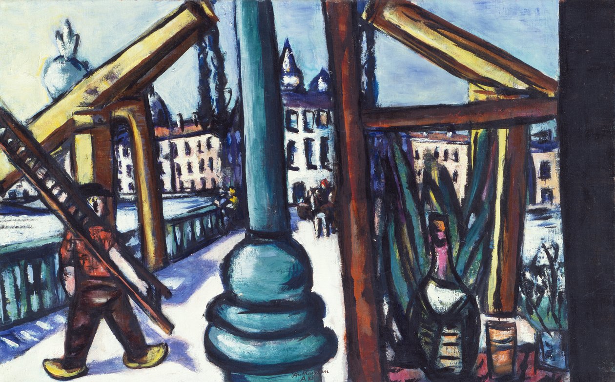 A ponte de madeira de Max Beckmann