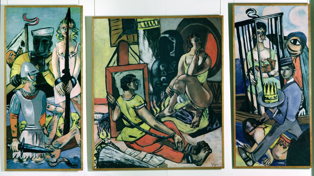 Tríptico da Tentação de Santo António de Max Beckmann