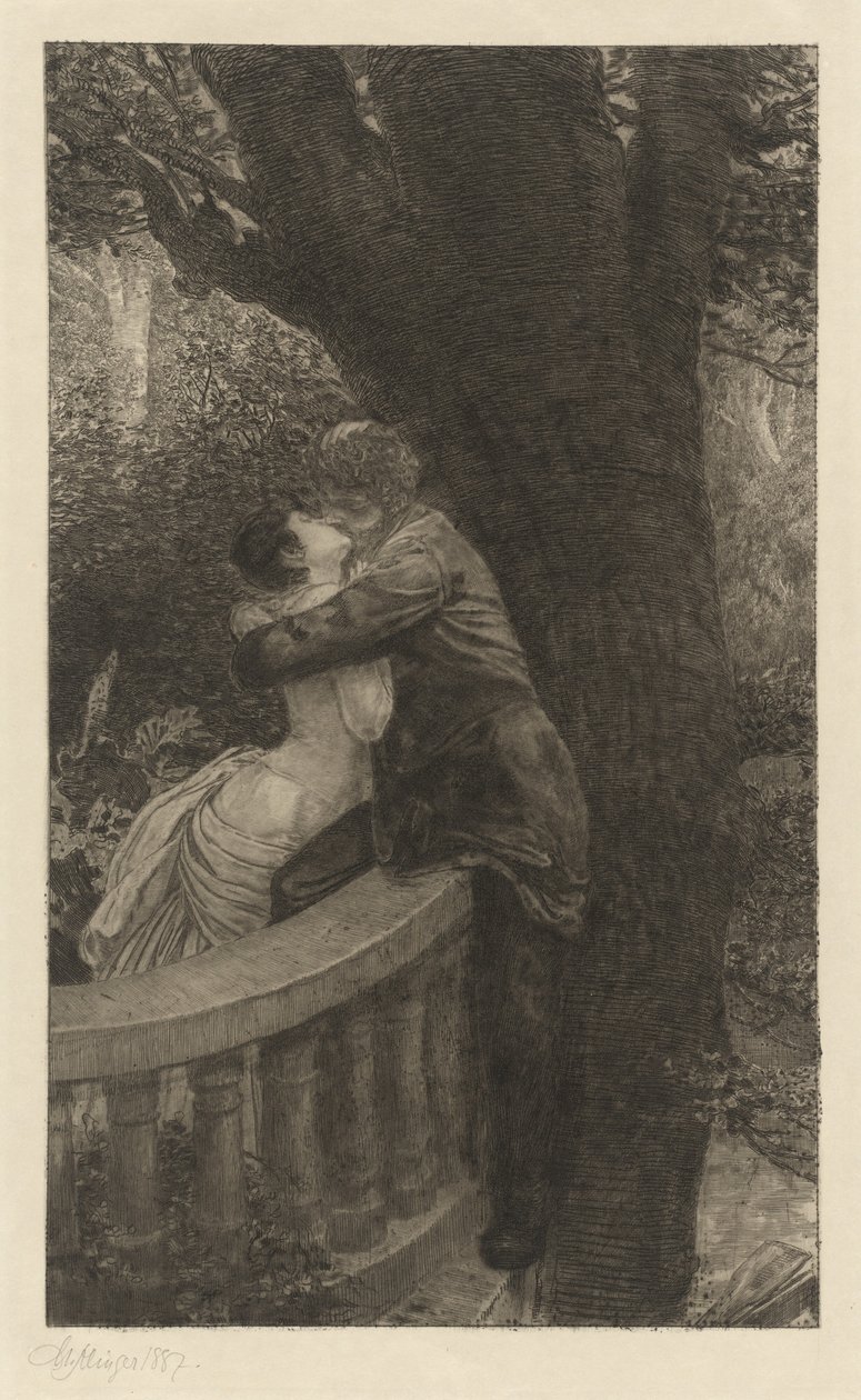 No Parque Im Park: pl.4, 1878. de Max Klinger