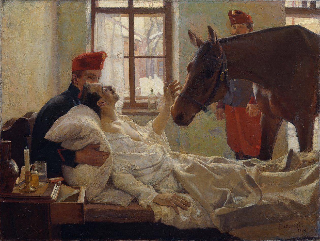 Um querido visitante, 1894. de Max Kurzweil