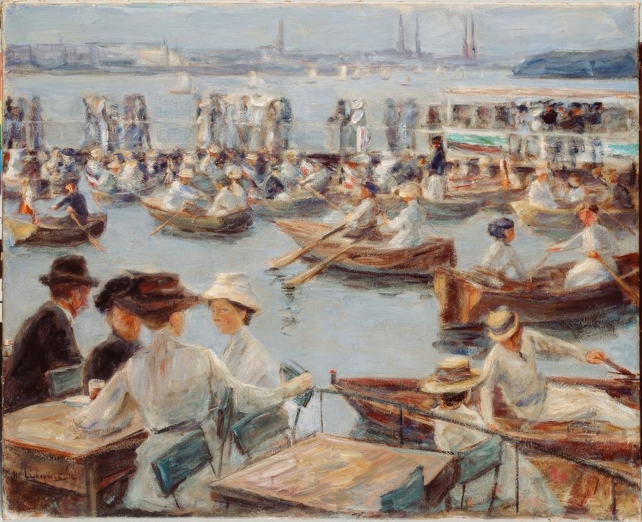 No Alster em Hamburgo de Max Liebermann
