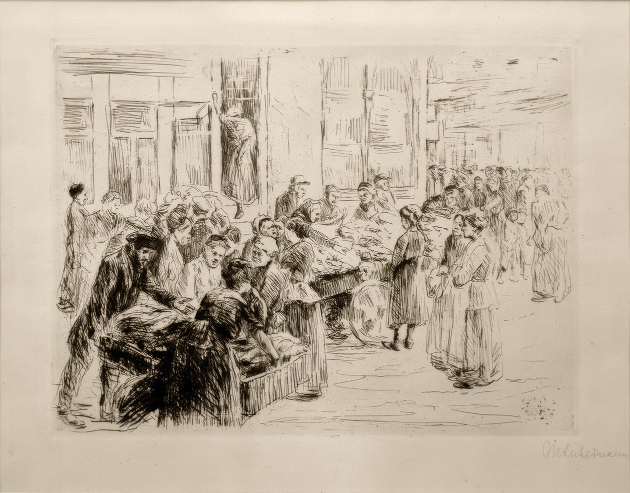 M.Liebermann, do bairro judeu de Amsterdã, carrinho de compras de Max Liebermann