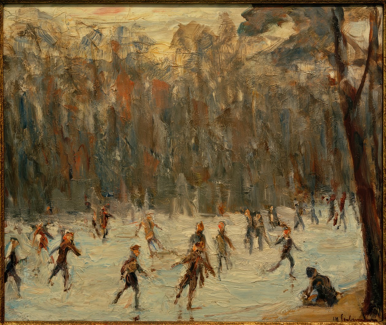 Patinadores no Tiergarten de Max Liebermann