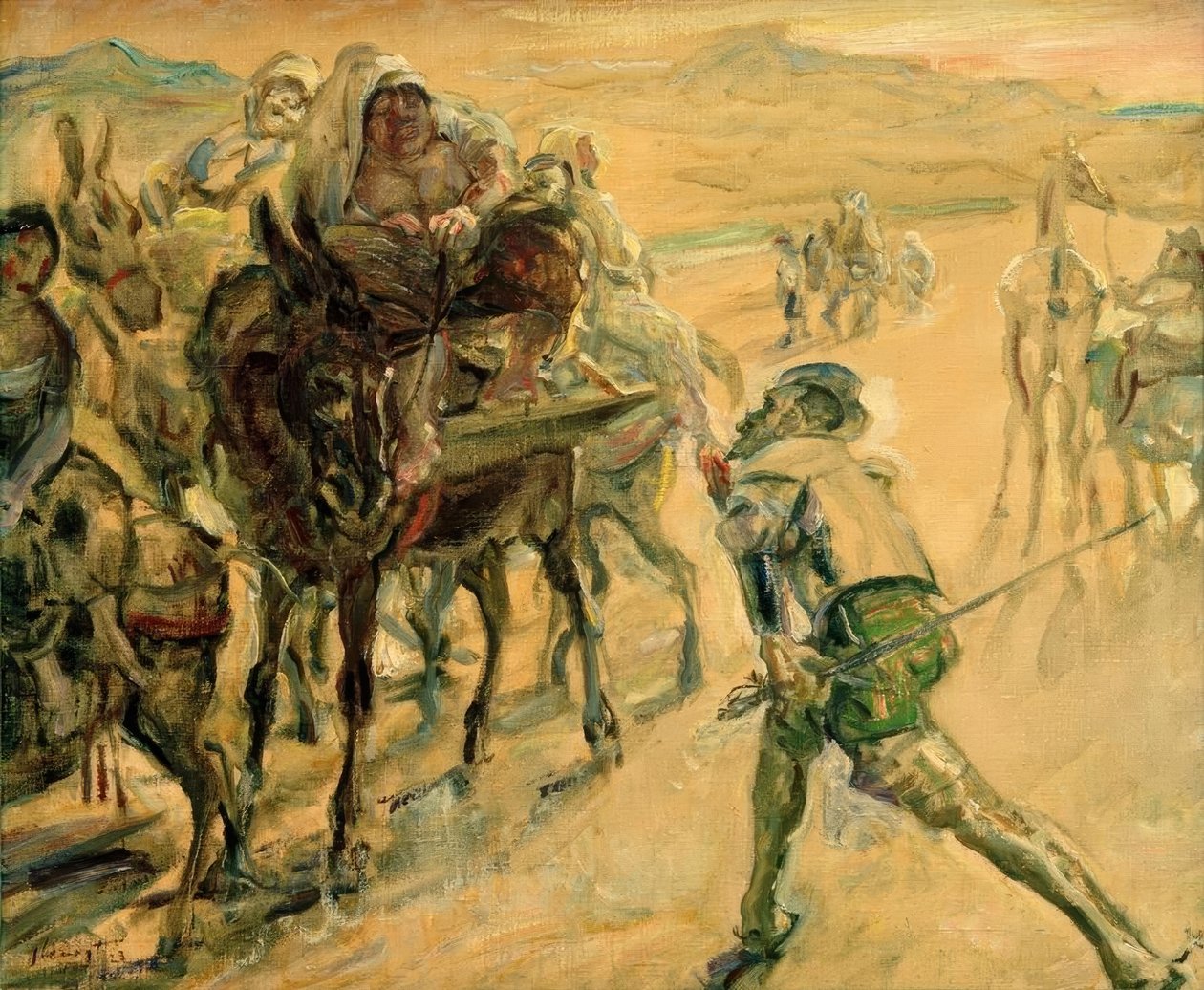 Dom Quixote e Dulcineia de Max Slevogt