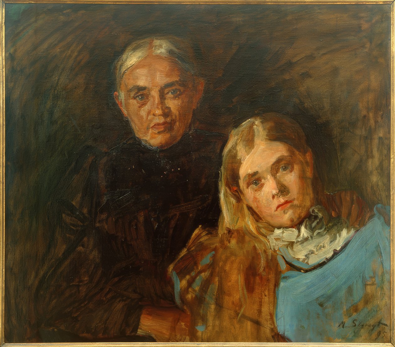 Senhora Voll com filha de Max Slevogt