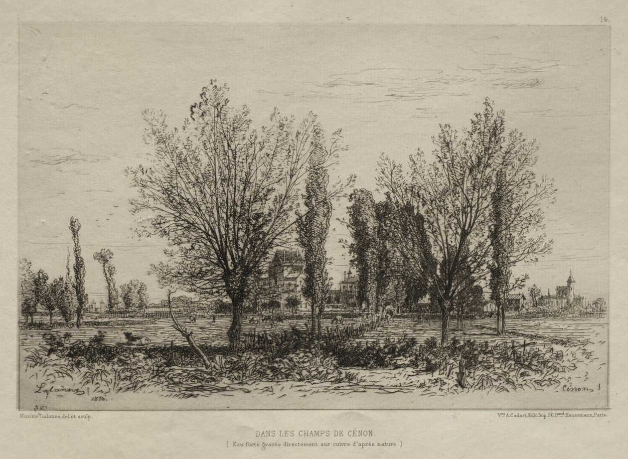Nos campos de Cénon de Maxime Lalanne